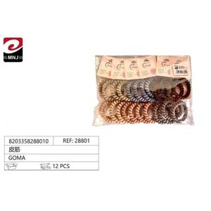 MNJ Hair Ties 12 Pcs Assorted Colors Elastic Bands For Women And Girls - Product Image 3