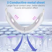 Appareil de lifting du visage, amincissement du visage, masseur de modelage du visage en V, anti-rides, instrument de beauté, plastique, étanche, rechargeable par USB