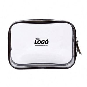 Bolsa de Maquillaje Transparente Aprobada por la TSA, Bolsa de Cosméticos Transparente Pequeña para Artículos de Aseo, Bolsa de Viaje de 6.6"x2.3"x4.7" para Hombres y Mujeres - Product Image 2