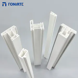 Mesin ekstrusi grosir pabrik FONIRTE profil jendela bingkai warna putih produsen profil plastik ekstrusi UPVC/PVC