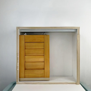 Obturateur à chenilles à installation intégrée de tous les jours avec guide inférieur en bois Pas besoin de percer de trou sur le sol - Product Image 2