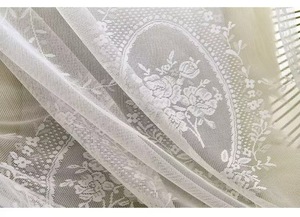 Hiện đại tối giản màu trắng 100% polyester gạc ren lưới rèm cửa cho phòng khách phòng ngủ ban công công chúa phong cách cửa sổ valances - Product Image 3