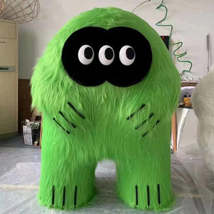 Escaparate Personalizado para Centros Comerciales, Punto de Fotos, Merchandising Visual, Estatua de Mascota de Fibra de Vidrio Grande Personalizada, Monstruo Peludo de Dibujos Animados - Product Image 6