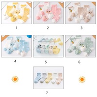 Chaussettes fines en maille pour bébé et nouveau-né de 0 à 9 ans, chaussettes courtes de haute qualité, avec Animal mignon, printemps et été, 2020