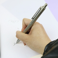 BECOL nouveau modèle 0.5mm cliquez stylo à encre Gel luxe Signature stylo neutre haut de gamme stylo Gel en métal avec Logo personnalisé pour le bureau