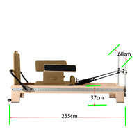 Machine de Pilates et de yoga multifonctionnelle portable en bois d'érable avec jambes rétractables pour studios de Pilates professionnels