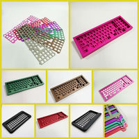 Modèle 3D personnalisé boîtier de clavier mécanique en aluminium anodisé fraisé CNC brochage prototypage rapide métal acier