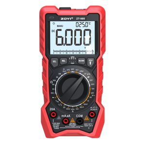 Multimètre numérique à sélection automatique ZOYI ZT-980, 6000 points de mesure, pour électriciens - Product Image 5