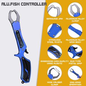 Pince à poisson Hg Monster en alliage d'aluminium, rouge, bleu, argent, violet, équipement de pêche en plein air - Product Image 2