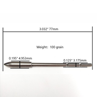 Tête de flèche à rupture de 80 grains 100 grains 120 pointes de flèche en carbone ID4.25mm ID 3.2mm pointes de flèche en carbone composants de tir à l'arc à tête large