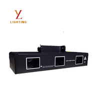 Laser RGB à 3 têtes 50W avec modulation TTL, 8 canaux DMX512, contrôle sonore automatique, pour scène, soirées, clubs et bars