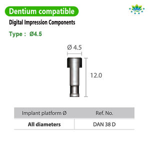 Dentium Armatuur Lab Analoog Voor Tandheelkundige Implantaat Abutment Productie Oem Odm Custom Service Compatibel Met Koreaanse Europese Systeem - Product Image 2