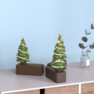 Accessori da giardino dipinti a mano personalizzati <span class=keywords><strong>per</strong></span> le vacanze in Polyresin Mini inverno albero di natale pianta da fiore - Product Image 6