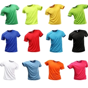 <span class=keywords><strong>Custom</strong></span> il tuo <span class=keywords><strong>Design</strong></span> T-shirt a girocollo sfuso in bianco T-shirt da uomo traspirante e traspirante da uomo sport in poliestere T-shirt con Logo - Product Image 3