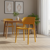 Chaise de salle à manger d'extérieur pliable et empilable, légère et imperméable, en fibre PP moderne, pour la maison, le bureau, l'appartement et l'école - Vente en gros