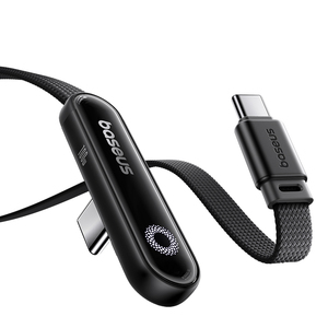 Cáp USB C <span class=keywords><strong>Baseus</strong></span> MVP3 2m 100W cho <span class=keywords><strong>iPhone</strong></span> 16 15 Pro Max, cáp USB Type C LED cho Macbook Pro, dây sạc nhanh cho Xiaomi - Product Image 1