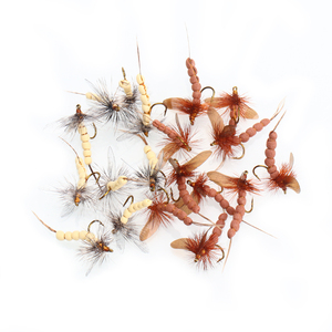 Hexagenia mousse sèche mouche corps extensible hexagonale mouche sèche grizzly selle Hackle mouche sèche mouche rivière rocheuse <span class=keywords><strong>truite</strong></span> pêche mouches appâts leurres - Product Image 6