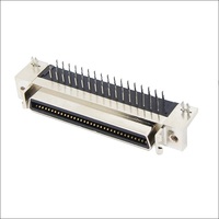 Connecteur femelle SCSI à angle droit MDR 68 broches, pas de 1,27 mm, montage sur circuit imprimé DIP, pour contrôle industriel