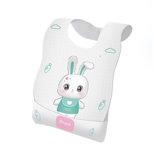 Disposable Baby Bibs Rectangular Animal Pattern JDF 01 For 0 6m Child Feeding - Product Image 2