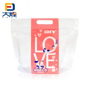 Wholesale Plastic Mylar Bag Doypack Zip Lock Stand Up Pouch Bag For Sliced Bread Food Packaging Pouch Supplier