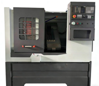 Tour CNC à transposition rotative pour métaux, moteur de broche automatique haute précision 5,5 kW, outils de tournage inclinés, précision de positionnement de 0,005 mm, usage léger