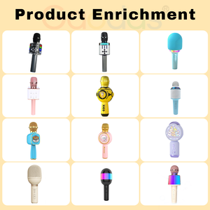 Microphone sans fil omnidirectionnel personnalisable avec haut-parleur et lumière RGB, service OEM/ODM pour la distribution au détail et la marque - Product Image 5