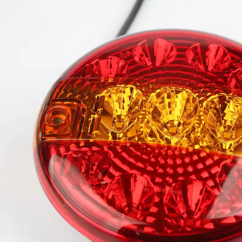 Emark Zulassung 12/24 V rund RÖR RÄMBER RÜCKLICHTSCHIER Hamburger LED-Rücklicht für Lkw