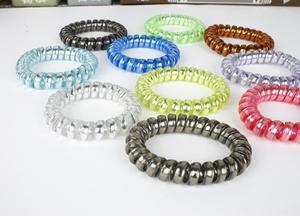 <span class=keywords><strong>Chouchou</strong></span> en <span class=keywords><strong>plastique</strong></span> coloré de ligne téléphonique classique de mode pour des femmes de filles - Product Image 6