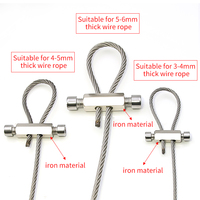 Crochet de verrouillage en fil d'acier inoxydable Sortie inférieure réglable pour pince universelle en laiton Pince en cuivre en laiton Luminaire de câble