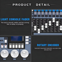 DJ Disco Console de lumière principale mobile éclairage de scène 1024 DMX512 JC-1024 gradateurs de contrôleur DMX