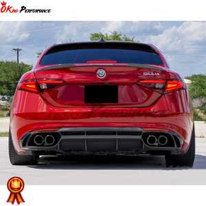 Difusor trasero de fibra de carbono agresivo para Alfa Romeo Giulia Base Ti - Product Image 4