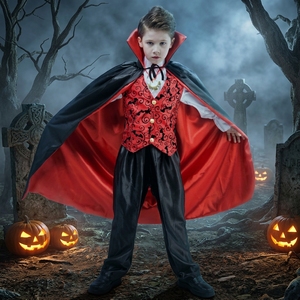 <span class=keywords><strong>Disfraz</strong></span> <span class=keywords><strong>de</strong></span> Halloween para Niños, <span class=keywords><strong>Disfraz</strong></span> <span class=keywords><strong>de</strong></span> Vampiro para Actuaciones Escénicas, Cosplay, Halloween - Niño Vampiro Echo - Product Image 1