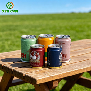 Latas <span class=keywords><strong>de</strong></span> Bebidas <span class=keywords><strong>de</strong></span> Hojalata <span class=keywords><strong>de</strong></span> 100 ml Impresas Personalizadas al por Mayor con Tapas Fáciles <span class=keywords><strong>de</strong></span> Abrir para Refrescos, Jugos, Café y Bebidas Energéticas, Precio <span class=keywords><strong>de</strong></span> Fábrica - Product Image 1
