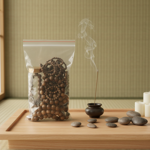 สร้อยข้อมือไม้กฤษณาหอมธรรมชาติสำหรับผู้ชายผู้หญิง งานฝีมือทางศาสนา คุณภาพสูง ลูกปัดสีดำ ขัดเงาอย่างดี ขนาด 10 มม. - Product Image 1