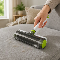 Rouleau réutilisable pour enlever les poils d'animaux, brosse anti-poils pour canapé, tapis, vêtements, tissus d'ameublement