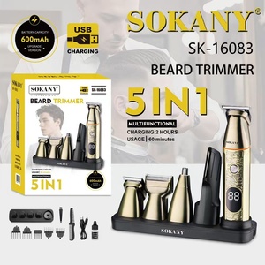 Recortadora de Pelo Sokany <span class=keywords><strong>Profesional</strong></span> Multifuncional, Herramienta de Salón, Cortadora de Pelo Eléctrica Inalámbrica, Recortadora de Pelo de <span class=keywords><strong>Nariz</strong></span> Eléctrica para Hombre - Product Image 2