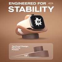 Support de charge en silicone SIKAI style cowboy occidental pour Apple Watch Series/Ultra/SE avec gestion des câbles pour bureau