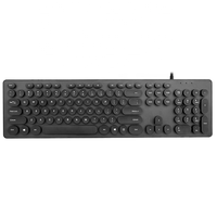 Clavier filaire OEM pleine taille 104 touches, disposition personnalisée, touches rondes, pour bureau professionnel