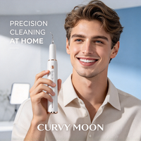 CURVY MOON Kit de soins bucco-dentaires électriques à usage domestique, blanchiment des dents, ultrasons, détartreur, éliminateur de tartre et de plaque dentaire, nettoyeur de dents