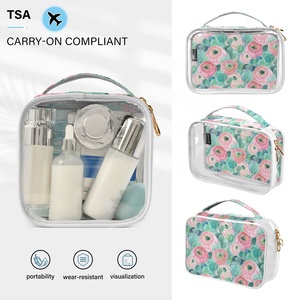 Bolsa de Aseo Transparente Personalizada de PVC, Bolsa de Maquillaje Impermeable de Plástico para Viaje - Product Image 4