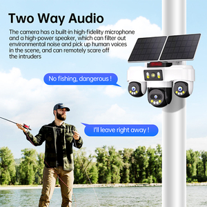 Cámara de Seguridad Solar 4G con Wifi, 3 Lentes, Tarjeta SIM 4G, IP66, Cámara CCTV Solar, Cámara Wifi de Vigilancia con Descarga a la Nube - Product Image 4