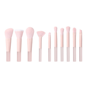 Lot <span class=keywords><strong>de</strong></span> 10 mini pinceaux <span class=keywords><strong>de</strong></span> maquillage roses en poils synthétiques pour rouge à lèvres et <span class=keywords><strong>fond</strong></span> <span class=keywords><strong>de</strong></span> <span class=keywords><strong>teint</strong></span> – Vente en gros - Product Image 4