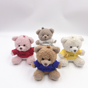 Regalo de promoción Logotipo personalizado Impresión en camiseta Mini Animal oso de peluche Llavero de oso de peluche - Product Image 5