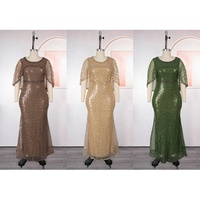 Robes de mode africaine H&D S11268 avec strass, robe élégante grande taille pour soirée