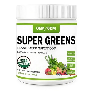 Poudre de superaliments verts vert herbe - Biologique, soutien à la digestion et à l'immunité, usage adulte - Product Image 4