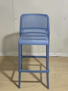 Taburete de Bar de Plástico <span class=keywords><strong>con</strong></span> <span class=keywords><strong>Respaldo</strong></span> y Reposapiés, Diseño Nuevo 2025, Colorido, para Cocina, Restaurante, Bar - Product Image 4