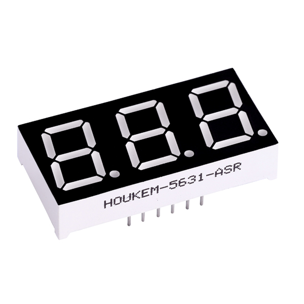 Lot de 4 Afficheurs 7 Segments - HP 5082-7653 - Rouge - Cathode Commune