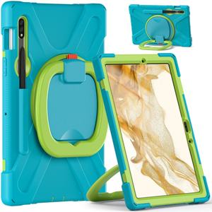 Per Samsung Galaxy Tab S7 11 "2020 T870/S8 2021 <span class=keywords><strong>X700</strong></span> / S9 2023 X710/X716B/X718U Cover con cavalletto a rotazione 360 - Product Image 1