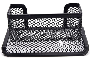 Metal Mesh Business Card Holder for Office Desk Name Card Collection <b>Organizer</b> Supplies Storage Case Display Stand Black - Product Image 4