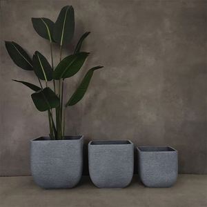 Macetas Ovaladas de Cemento Grandes para Jardín, Interiores y Exteriores - Product Image 3